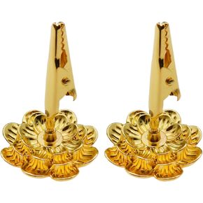 2 PCS Incense Holder Clip 45x30mm Incense Match Holder Clip Spiral Coil Incense Burner Holder with Lotus Base for Home Decoration