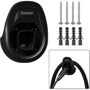 حامل شاحن Romaa EV لتسلا ، ملحقات محطة شحن السيارات الكهربائية لصالح شركة Tesla Mobile/Wall Charger ، منظم الكابلات في Tesla ، محطة شحن القفل