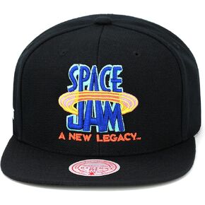 Mitchell & Ness Space Jam 2 Snapback Hat Cap - Black/Royal
