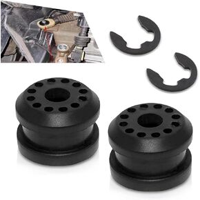2 PCS Car Transmission Shift Rinkage Grommet جلبة ، قطع غيار سيارات #5210555AA 68078975AA BACB57-KI ، مجموعة إصلاح الارتباط ، لدودج رام 2500 (أسود)