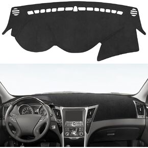 يويجووكو غلاف اندفاعة لـ Hyundai Sonata 2014 2013 2012 2011 إكسسوارات Flannel Dashboard Cover Dash Mat Cover Cover Cover Sunshield Protector Pad