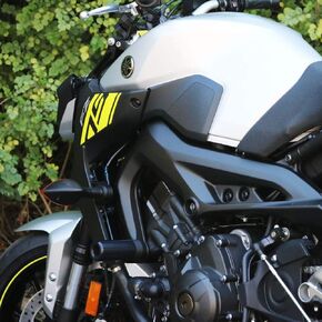 Shogun USA Made Yam MT-09 MT 09 MT09 2018 2019 2020 FZ09 FZ 09 2017 Black No Cut Frame Sliders Fits ABS & Non ABS Models - 750-6429