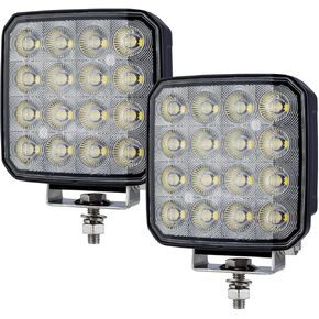 ضوء جرار LED 6 بوصة ، 2pcs 160W 12800 Lumens مصابيح الفيضان المضادة للماء ، 12/24 فولت