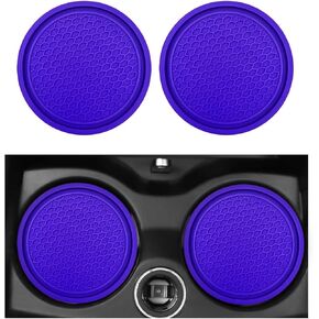 2pcs عسل العسل الوقايات المقاومة للماء ، 2.75 '' PVC anti cup staller inserts ، incipal includal accessories (blue light)