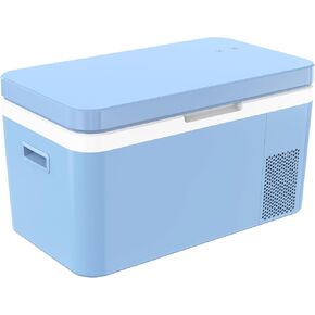 Car Refrigerator, Portable Car Fridge 12V Refrigerator 25 Quart (Blue)
