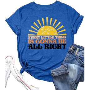 كل شيء صغير سيكون قميصًا جيدًا للموسيقى الريفية Tshirt قميص هدايا هدية عتيقة Tees Top