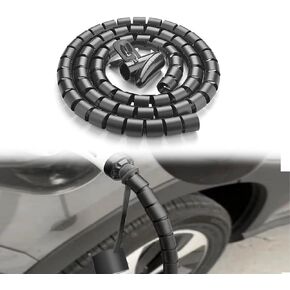 EV Charger Cable Protector,23 FT Electric Car Charger Cord Protector Prevents Damage from Garage Door/Car Crushing