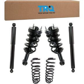 TRQ 6 Piece Suspension Kit Front & Rear Shock Strut Coilspring Kit Set for 2007-2010 Avalanche / 2007-2010 Suburban 1500/2007-2010 Tahoe / 2007-2009 Yukon / 2007-2009 Yukon XL 1500