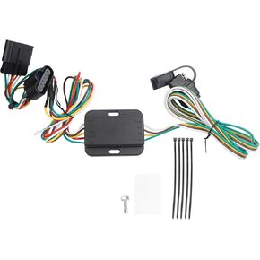 Dasbecan 55510 4-Pin Flat Trailer Wiring Harness Kit Compatible with Chevrolet Chevy Colorado GMC Canyon 2004-2012 Isuzu I-280 I-290 I-350 I-370 2006-2008 4-Way Connector Tow Hitch Wiring Harness