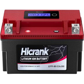 YTX9-BS ، 2x Cranking Power ، 5x Life ، Lithium LifePo4 Potorcycle Battery ، 280 CCA ، Digital Readout ، PowerSports Battery ، Matv for ATV ، UTV ، 4 Wheeler ، Seadoo ، Polaris ، Lawn Mower ، Generator