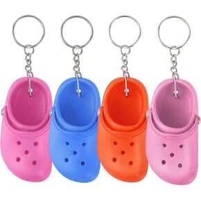 Cute Shoe Keychains Bulk for Women Men Kids Party Favors, Mini Key Chains for Car Handbag Backpack Birthday Gifts