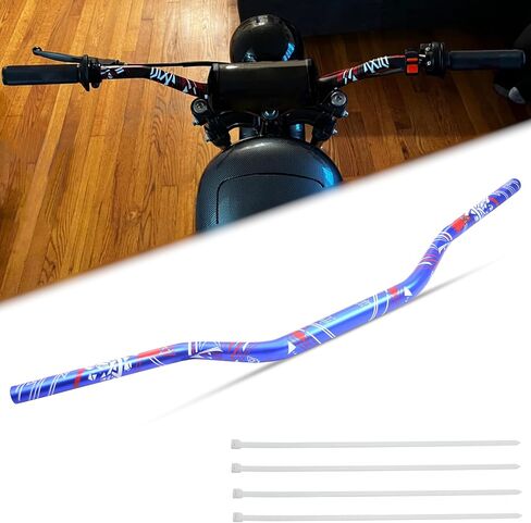 Universal 28mm 1/1/8" Dirt Bike Handlebars, Upgraded Pit Bike Handlebar for Motocross CRF YZF KXF KLX RMZ DRZ Pit Dirt Bike ATV Quad (Black) in Saudi Arabia