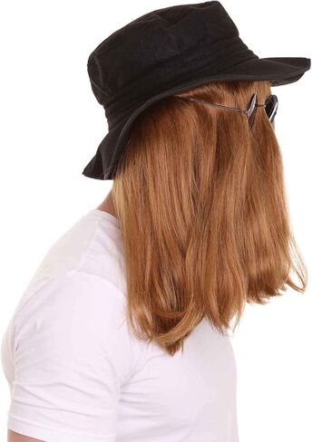 Adult Men’s Short Length Dapper Creature Wig –Adjustable Lining and Soft Fiber for Comfort and All Day Wear - Easy to Wear Perfect for Holidays and Costume Parties. HM-1383 (One Size, Brown) in Kuwait