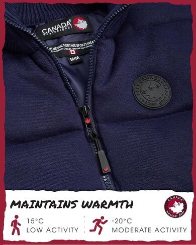 CANADA WEATHER GEAR Men's Vest - Cozy Full Zip Up Puffer Sweater Vest for Men - Men's Casual Vest (M-XXL) in Saudi Arabia