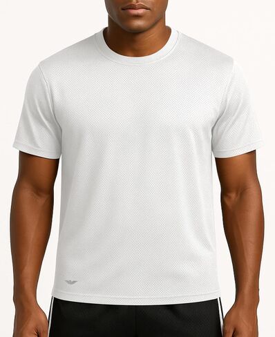 AMERICAN HEAVEN Men's Short Sleeve Work Out Crew Neck T-Shirts | Dry Fit Active Athletic Gym Tee Tops | Multi Packs Colors in Kuwait