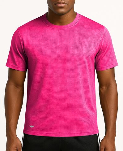 AMERICAN HEAVEN Men's Short Sleeve Work Out Crew Neck T-Shirts | Dry Fit Active Athletic Gym Tee Tops | Multi Packs Colors in Kuwait