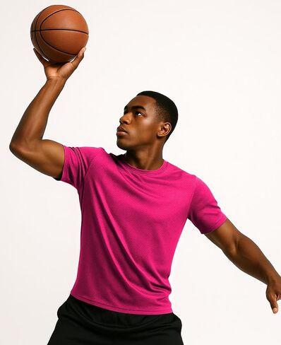 AMERICAN HEAVEN Men's Short Sleeve Work Out Crew Neck T-Shirts | Dry Fit Active Athletic Gym Tee Tops | Multi Packs Colors in Kuwait