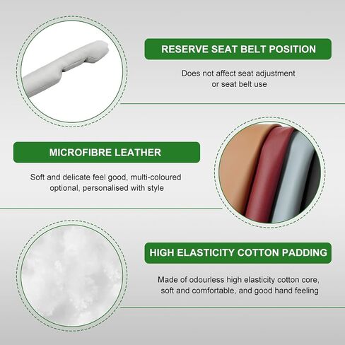 2 PCS Leather Car Gap Pluder ، منظم مانع المقعد التلقائي ، قم بملء الفجوة بين المقعد ووحدة التحكم ، و Universal Gap Filler Slug Things من إسقاط شاحنة سيارات السيارات (أسود) in Kuwait