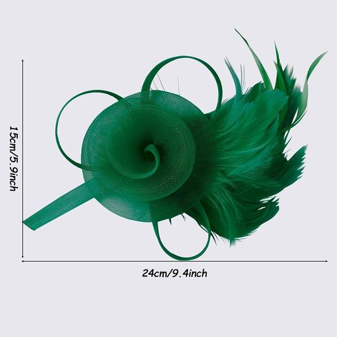 Fascinators Hats for Women, Tea Party Stylish Cocktail Wedding Headwear with Headband Clip in Saudi Arabia