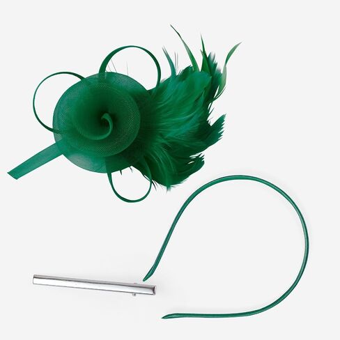 Fascinators Hats for Women, Tea Party Stylish Cocktail Wedding Headwear with Headband Clip in Saudi Arabia