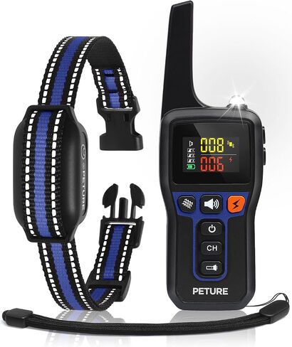Dog Training Collar, 3300Ft Auto Bark and Training Collar Combo with Beep, Vibration, Static and Auto Bark Mode, Rechargeable Bark Collar with Remote, IPX7 Anti Bark Collar for All Breeds Dogs in Saudi Arabia