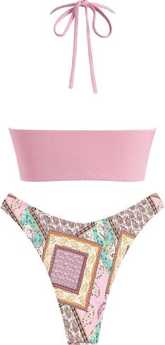ZAFUL O Ring Halter Bikini Sets for Women High Cut Swimsuits Trendy 2 Piece Bathing Suits in Saudi Arabia