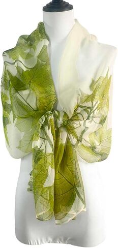Acotavie Scarfs for Women Lightweight Scarves Fashion Print Floral Pattern Sheer Scarf Shawl Wraps in Saudi Arabia