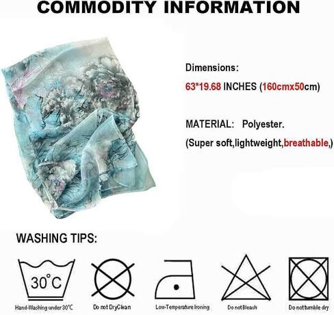 Acotavie Scarfs for Women Lightweight Scarves Fashion Print Floral Pattern Sheer Scarf Shawl Wraps in Saudi Arabia