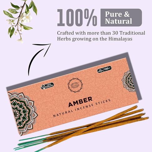 Raajsee Oudh Incense Sticks, 100%-Natural Charcoal Free Organic Non Toxic Clean Burning Handmade Insence Sticks 100 gm Pack, Meditation Gifts – Spritual Cleansing in Kuwait