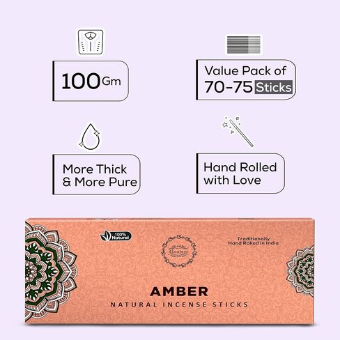 Raajsee Oudh Incense Sticks, 100%-Natural Charcoal Free Organic Non Toxic Clean Burning Handmade Insence Sticks 100 gm Pack, Meditation Gifts – Spritual Cleansing in Kuwait