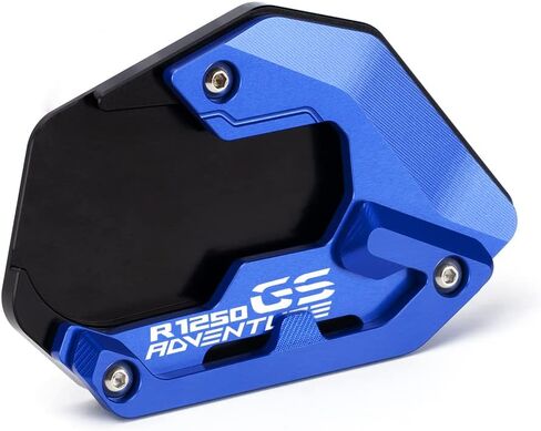 For BMW R1250GS Adventure 2018-2023 (Low Suspension) Motorcycle CNC Support Extension Plate Kickstand Side Stand Pad r 1250 gs adv r1250gsa Accessories (black) in Saudi Arabia