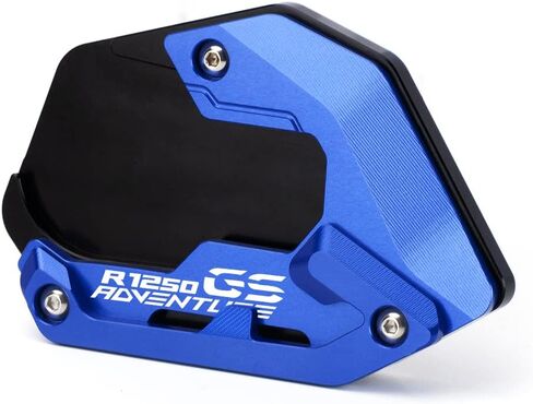 For BMW R1250GS Adventure 2018-2023 (Low Suspension) Motorcycle CNC Support Extension Plate Kickstand Side Stand Pad r 1250 gs adv r1250gsa Accessories (black) in Saudi Arabia