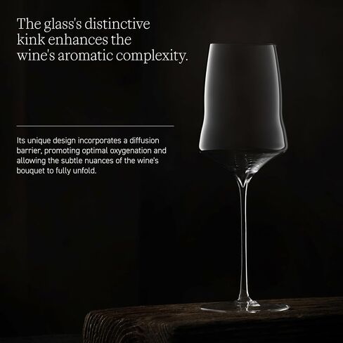 Josephinenhütte - JOSEPHINE No 1 - White - White wine glasses - purely handmade - Set of 6 in Saudi Arabia