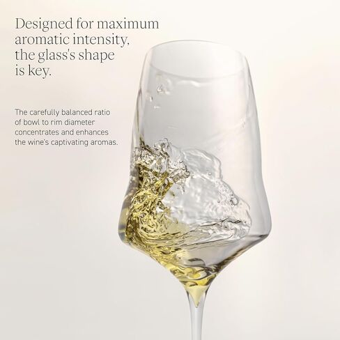 Josephinenhütte - JOSEPHINE No 1 - White - White wine glasses - purely handmade - Set of 6 in Saudi Arabia