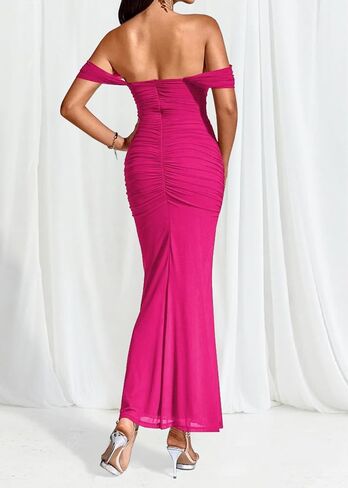 MOEENCN Bodycon Long Dress for Women Sexy Summer Sleeveless Ribbed Slip Elegant Evening Party Maxi Dresses in Saudi Arabia