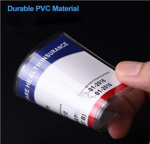 New Medicare Card Holder Protector Sleeves, 12Mil Clear PVC Soft Water Resistant Medicare Card Protector Sleeves for Credit Card Business Card Social Security (Matte 6 Pack) in Saudi Arabia