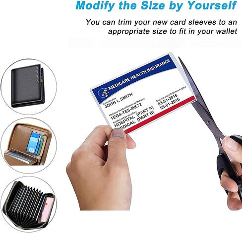 New Medicare Card Holder Protector Sleeves, 12Mil Clear PVC Soft Water Resistant Medicare Card Protector Sleeves for Credit Card Business Card Social Security (Matte 6 Pack) in Saudi Arabia