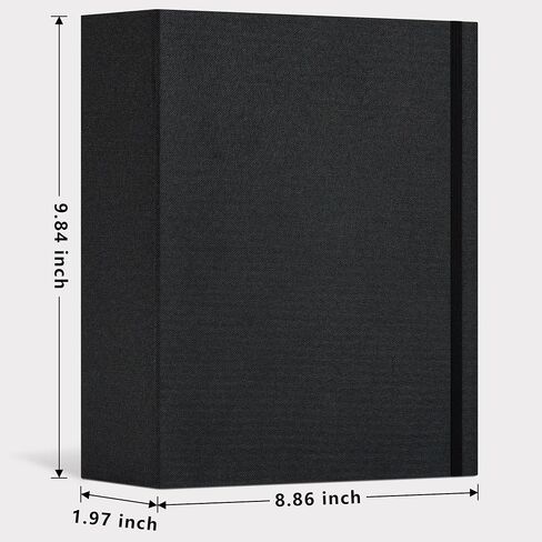 Vienrose Linen 3-Ring Photo Album Holds 190 Photos, 160 4x6 Photos and 30 6x8 Pictures, Picture Album with Multiple Size Pockets, Memory Book for Family Wedding Anniversary Baby, Blue in Kuwait