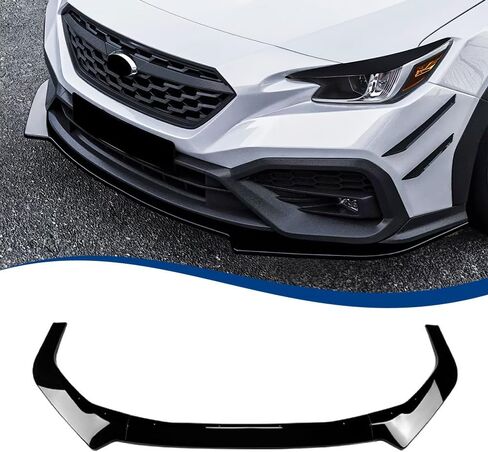 Front Bumper Lip Compatible with Subaru WRX (Gloss Black, 2022-2024 WRX) in Kuwait