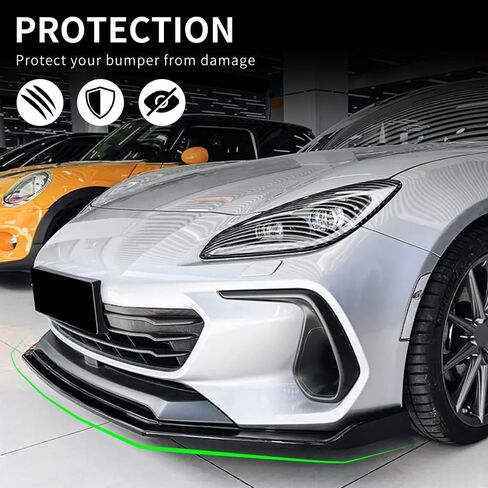 Front Bumper Lip Compatible with Subaru WRX (Gloss Black, 2022-2024 WRX) in Kuwait