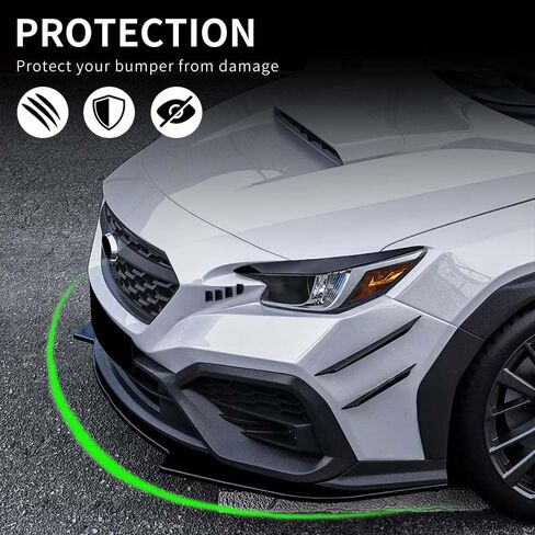 Front Bumper Lip Compatible with Subaru WRX (Gloss Black, 2022-2024 WRX) in Kuwait