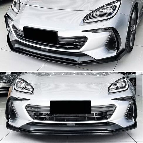 Front Bumper Lip Compatible with Subaru WRX (Gloss Black, 2022-2024 WRX) in Kuwait