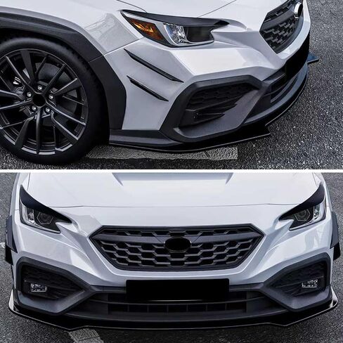 Front Bumper Lip Compatible with Subaru WRX (Gloss Black, 2022-2024 WRX) in Kuwait
