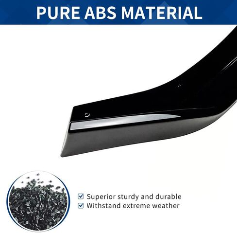 Front Bumper Lip Compatible with Subaru WRX (Gloss Black, 2022-2024 WRX) in Kuwait