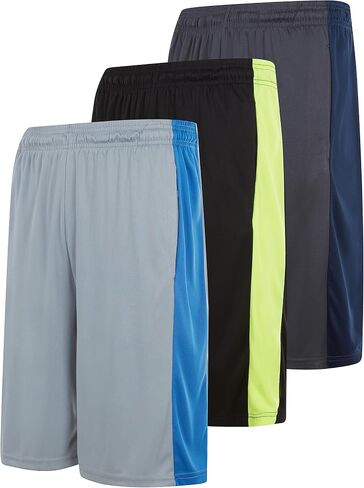 3 Pack: Gym Shorts for Men Dry Fit Athletic Shorts for Men with Pockets and Drawcord Running Shorts for Men (Up to 3X) in Saudi Arabia