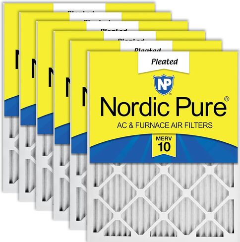 Nordic Pure 20x30x1 (19 5/8 x 29 5/8 x 3/4) Pleated MERV 12 Air Filters 6 Pack in Saudi Arabia