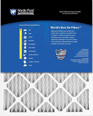 Nordic Pure 20x30x1 (19 5/8 x 29 5/8 x 3/4) Pleated MERV 12 Air Filters 6 Pack in Saudi Arabia
