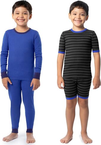 Fruit of the Loom Boys' 4-Piece Tight Fit Pajama Set in Saudi Arabia