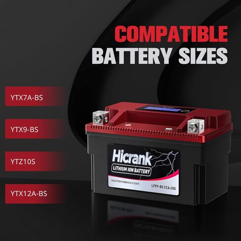 YTX9-BS ، 2x Cranking Power ، 5x Life ، Lithium LifePo4 Potorcycle Battery ، 280 CCA ، Digital Readout ، PowerSports Battery ، Matv for ATV ، UTV ، 4 Wheeler ، Seadoo ، Polaris ، Lawn Mower ، Generator in Kuwait