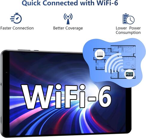 HAOVM M8 Android 14 Tablet 8 بوصة، وحدة المعالجة المركزية 8 النواة، 12 جيجابايت + 64 جيجابايت، 2 تيرابايت قابلة للتوسيع، شاشة HD IPS، Widevine L1، Wi-Fi 6، BT5.4، كاميرا 5 ميجابكسل + 8 ميجابكسل، بطارية كبيرة 5100 مللي أمبير في الساعة، جهاز لوحي للأطفال، أ in Saudi Arabia